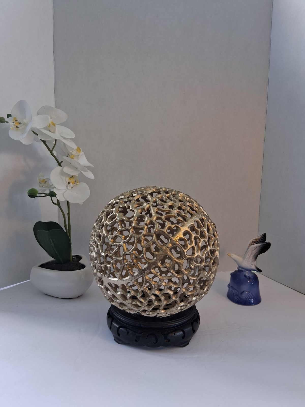 Metallic Gold Fillagree Sphere/Orb gallery