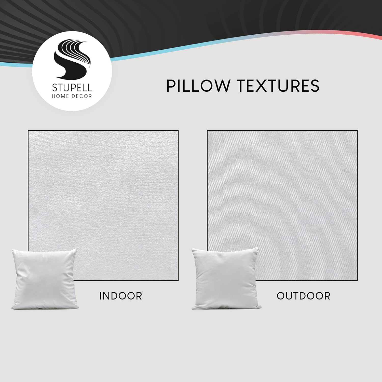 Stupell Layered Depth Abstract Throw Pillows, Set of 2, Grey, 18x18 Inches gallery