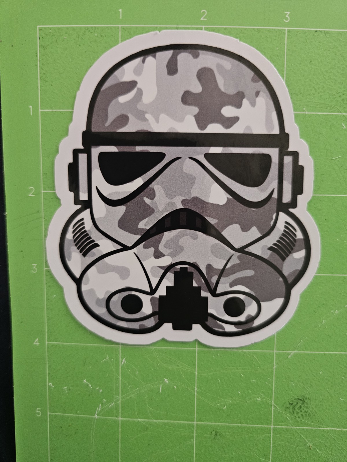 Camouflage Trooper Sticker gallery