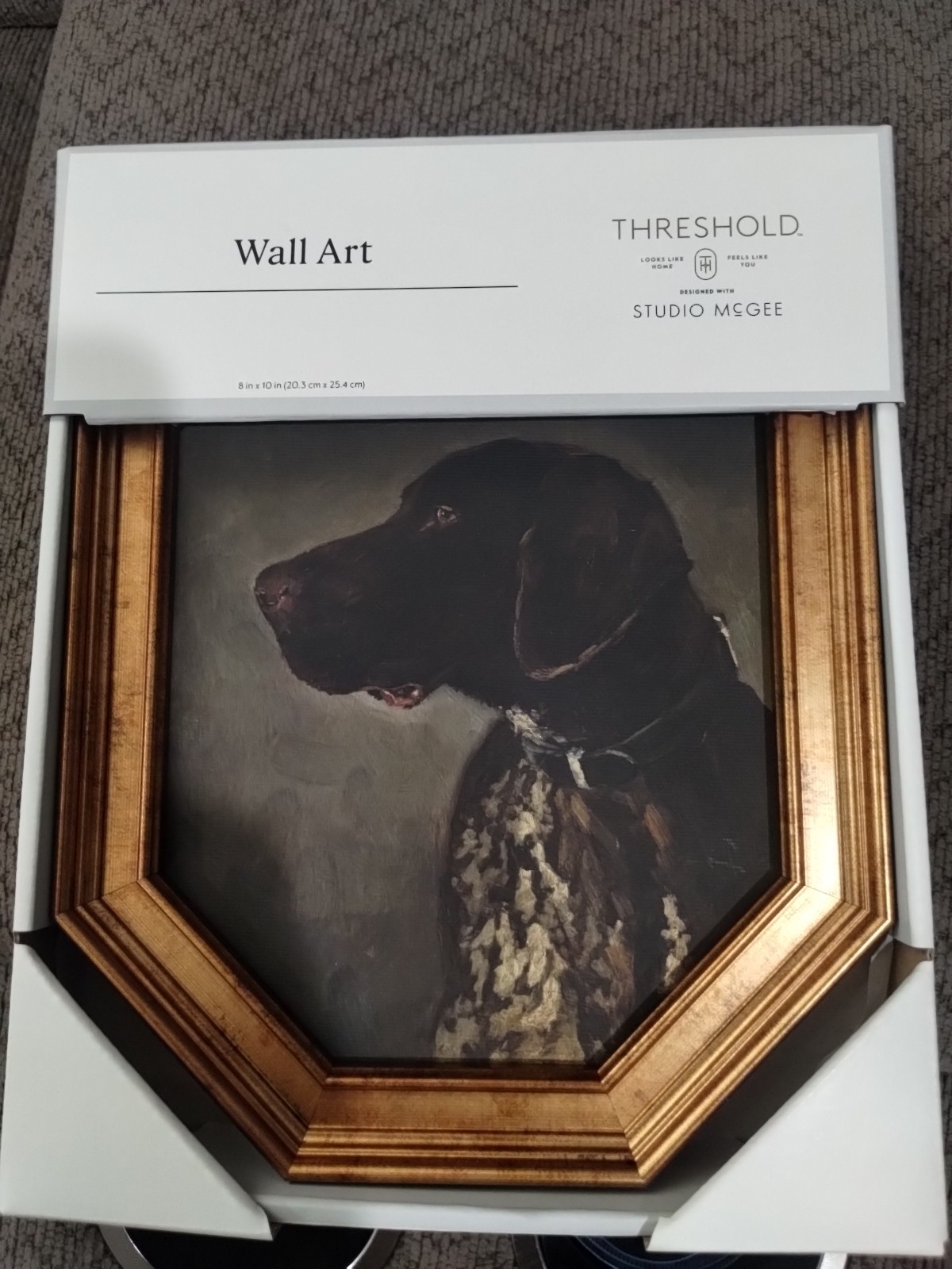 NEW! Threshold Studio McGee - Pointer Dog Wall Art in Frame - 8" x 10" gallery
