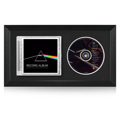 Solid Wood CD Display Frame for CD Cases and Discs, Home Decor, 7.7″x14.4″
