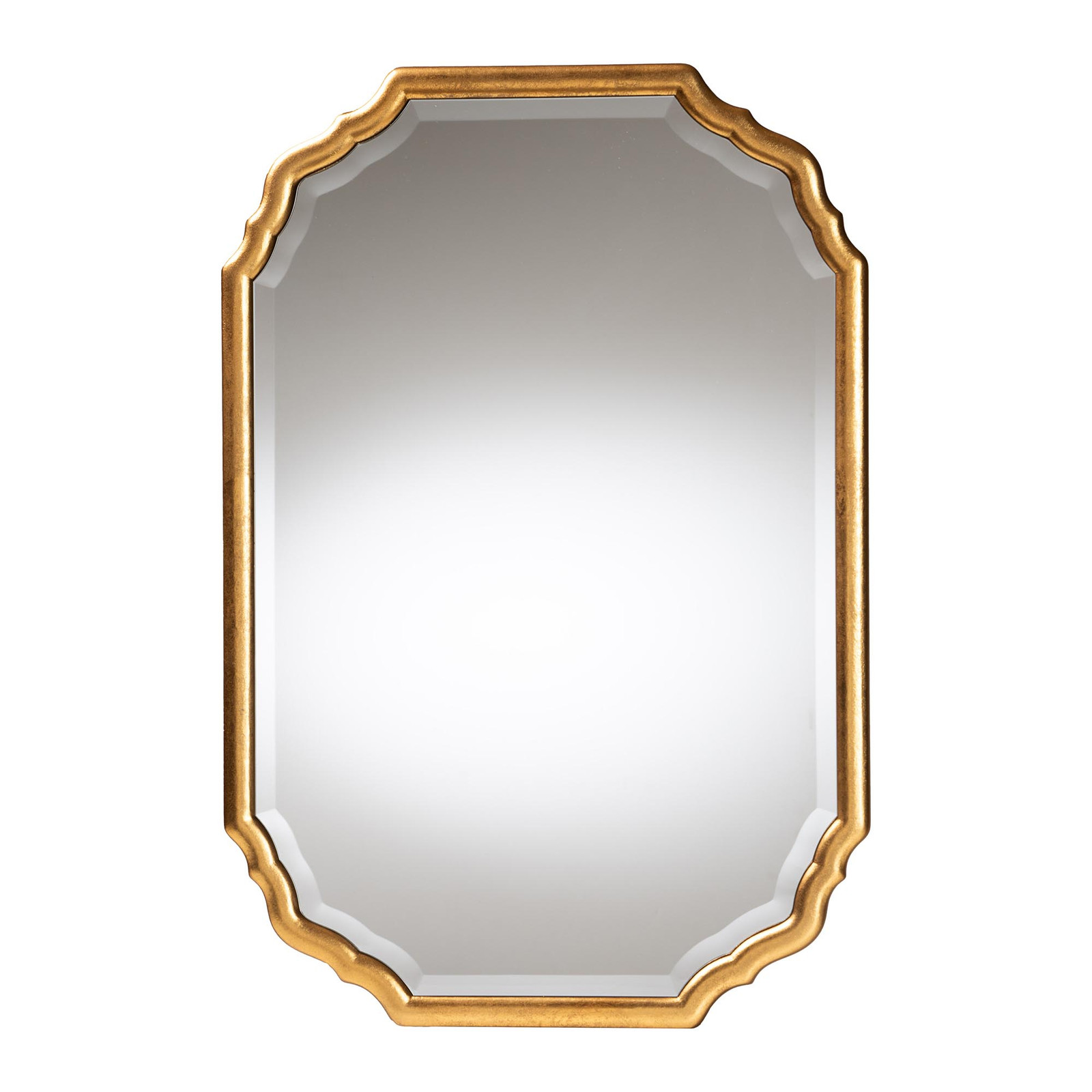 Baxton Studio Pacino Antique Goldleaf Accent Wall Mirror gallery