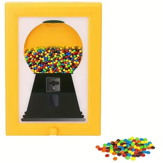 USA Candy Dispenser Wall Frame Photo Wall Mount Gumball Machine Picture Hanging gallery