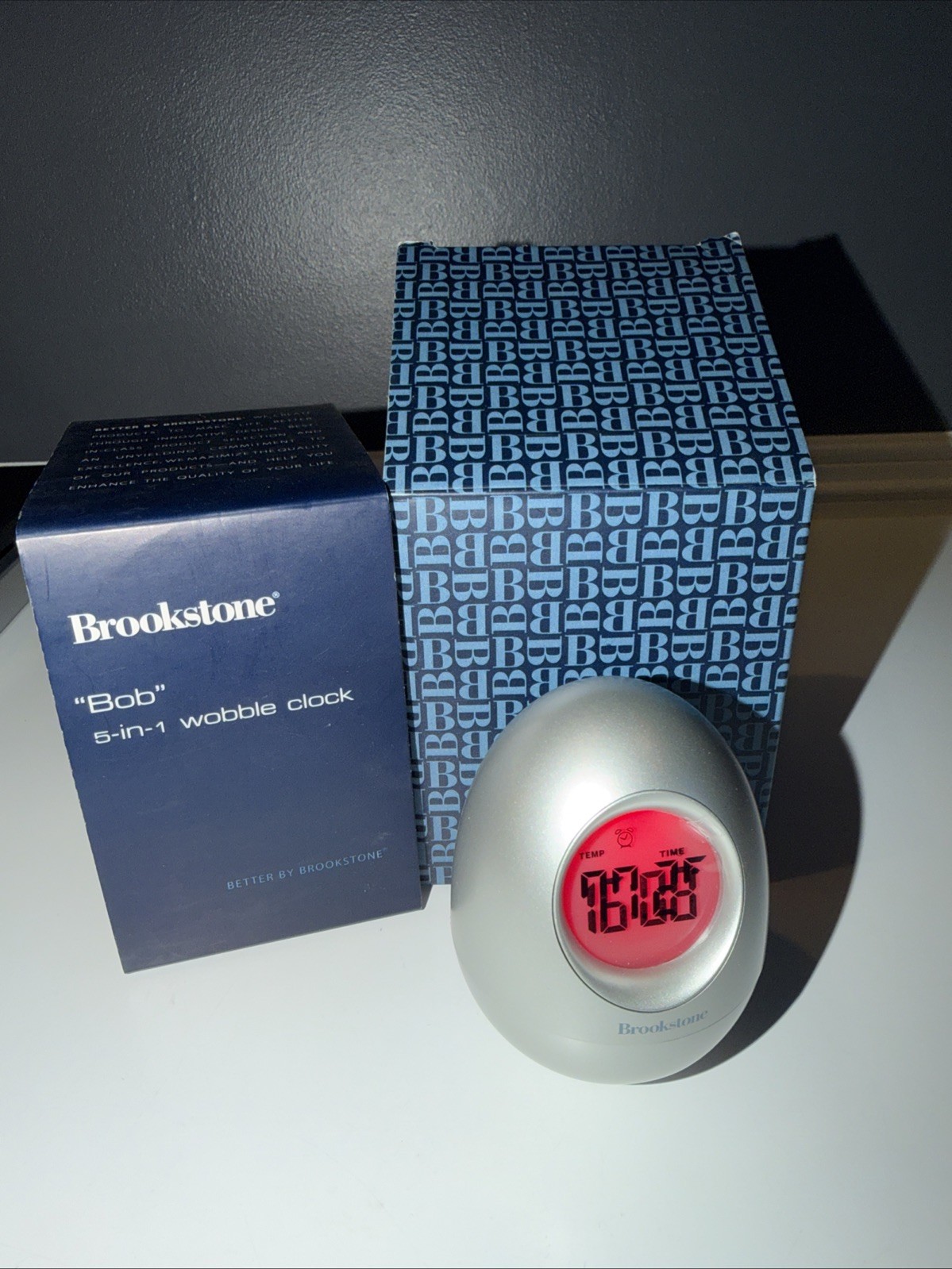 Brookstone Bob 5 In 1 Wobble Clock gallery