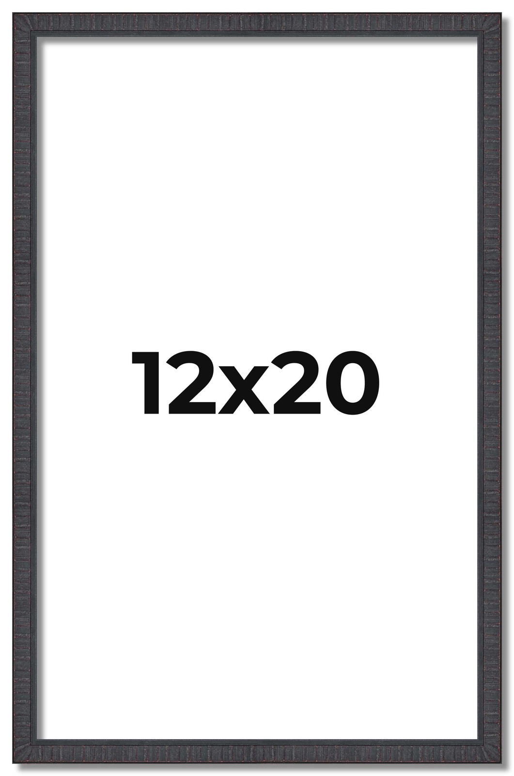 12x20 Frame Brown Picture Frame Modern Photo Frame UV Acrylic, Acid Free Backer gallery
