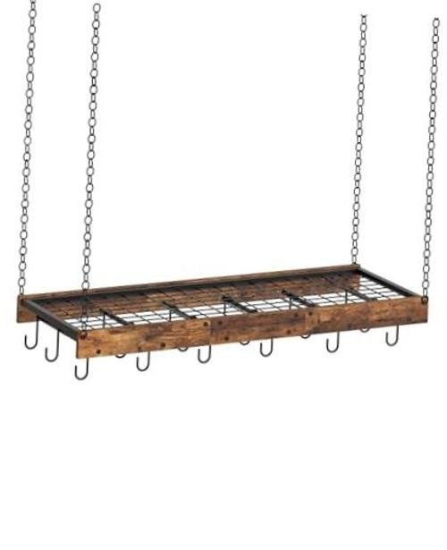 Hanging Pot Rack, Ceiling Wall Mounted Pot Rack for Kitchen, Industrial Style gallery