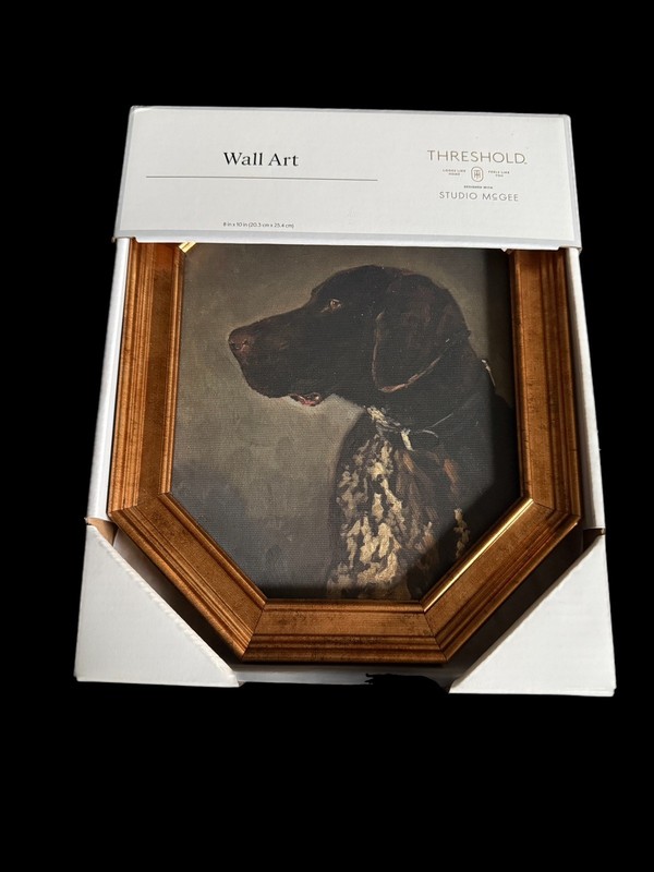 NEW! Threshold Studio McGee - Pointer Dog Wall Art in Frame - 8" x 10" gallery