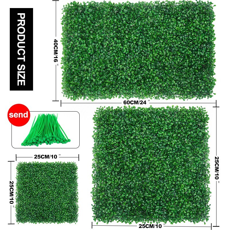 Artificial Plants Grass Wall Panel Greenery Hedge Privacy Fence Backyard Decor gallery