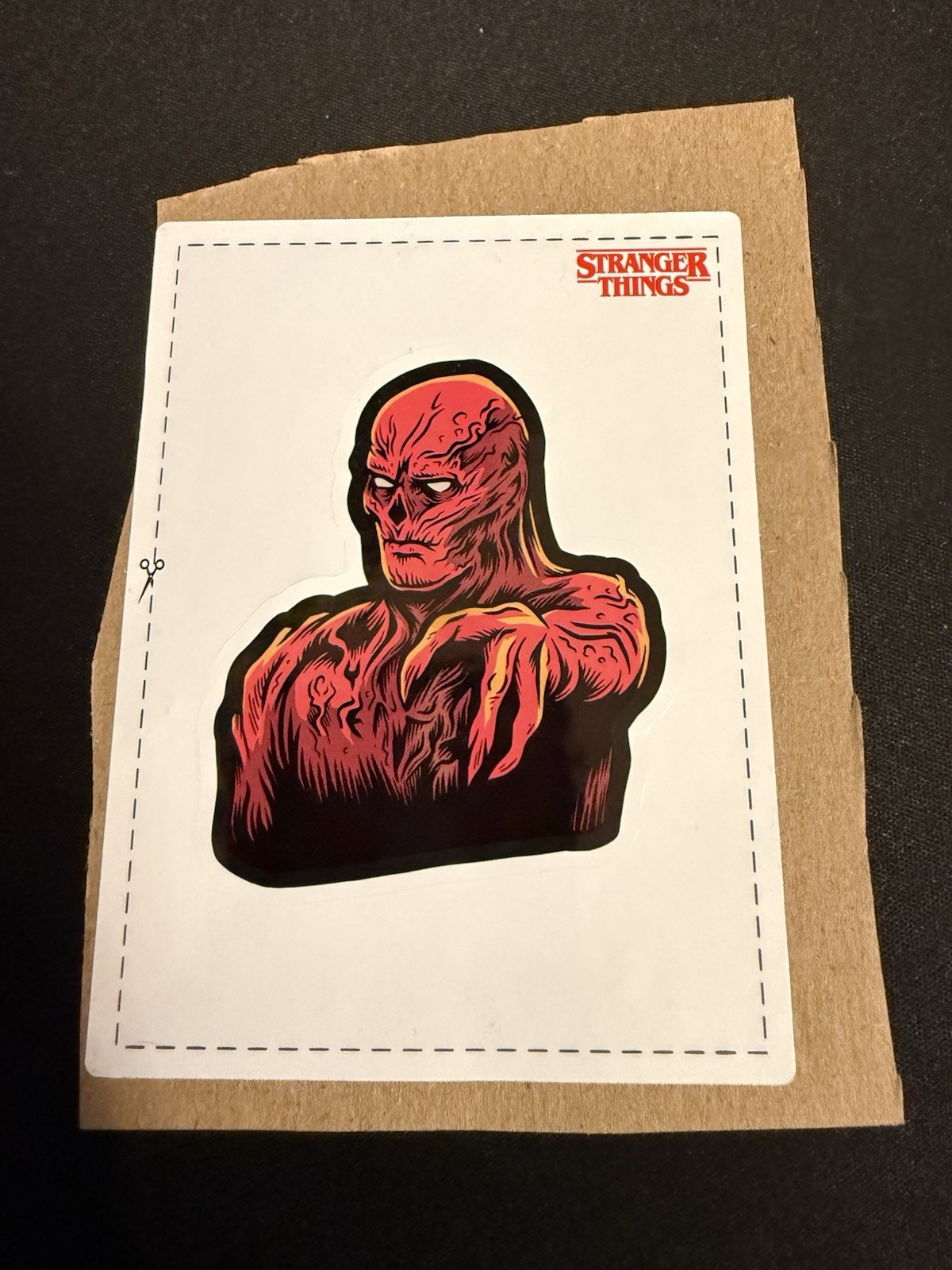 Stranger Things Vecna Sticker Decal - Surfer Boy Pizza Box Promo - C5 Condition gallery