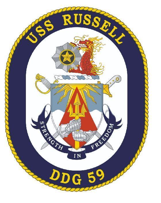 USS Russell Sticker Decal M193 gallery