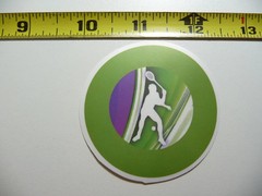 TENNIS MAN RETURNING SMALL STICKER DECAL GAME ATHLETIC SPORTS GAME