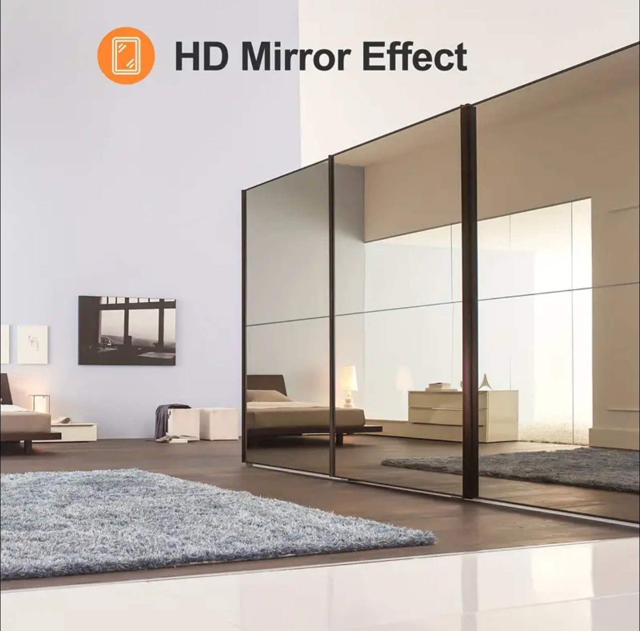 Flexible Adhesive Sticker Mirror With Tile & Smooth Surface, Durable Unbreakable gallery