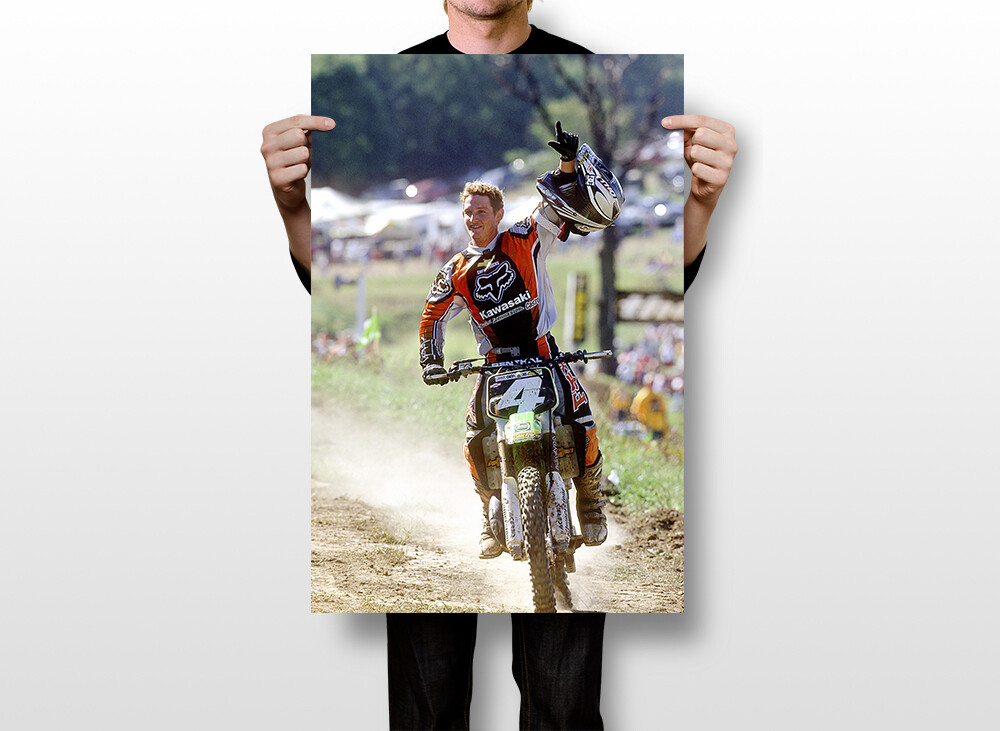 Ricky Carmichael Motorcycle Cross Country Wall Art Home Decor - POSTER 20x30 gallery