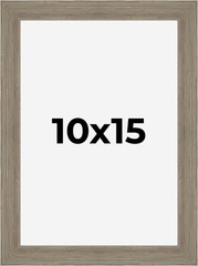 10×15 Frame Gray Barnwood Rustic Solid Wood Picture Frame | 1.5 Inch Moulding Wi
