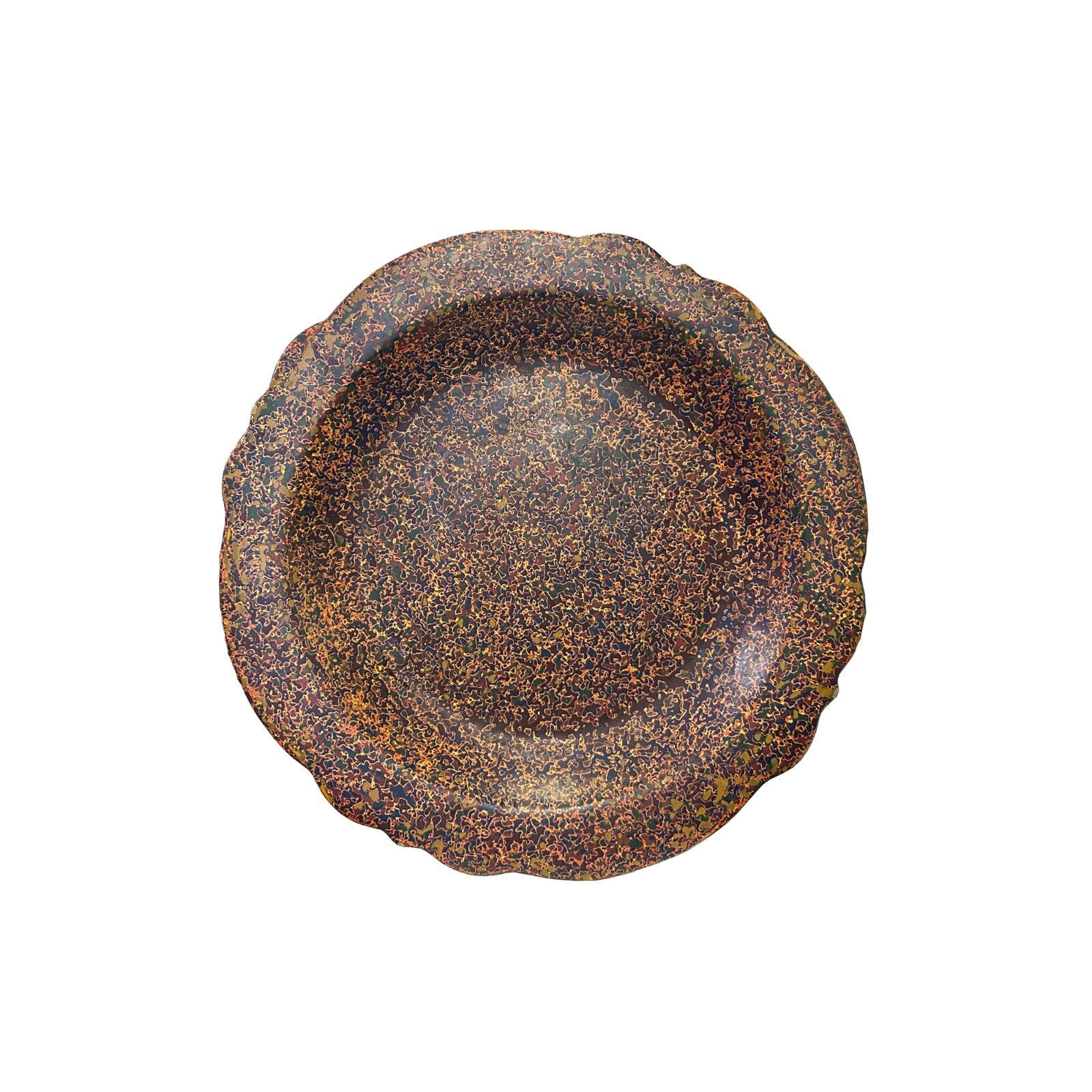 Handmade Blood Red Multi-Layer Lacquer Wood Display Disc Plate cs5482 gallery