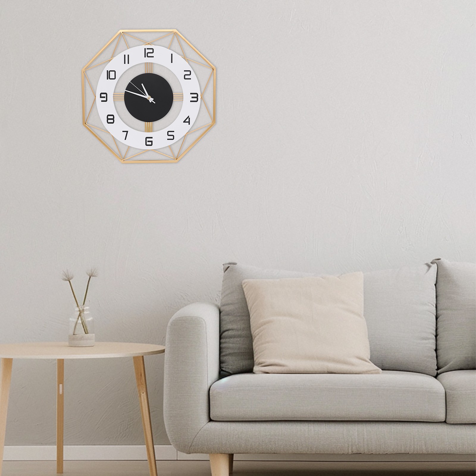 Modern Wall Clock - Silent Battery Powered Analog , Easy Mount gallery