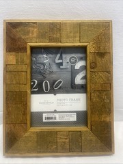 Threshold 5in x 7in Photo Frame Solid Wood Block Rustic Farmhouse Cabin Country