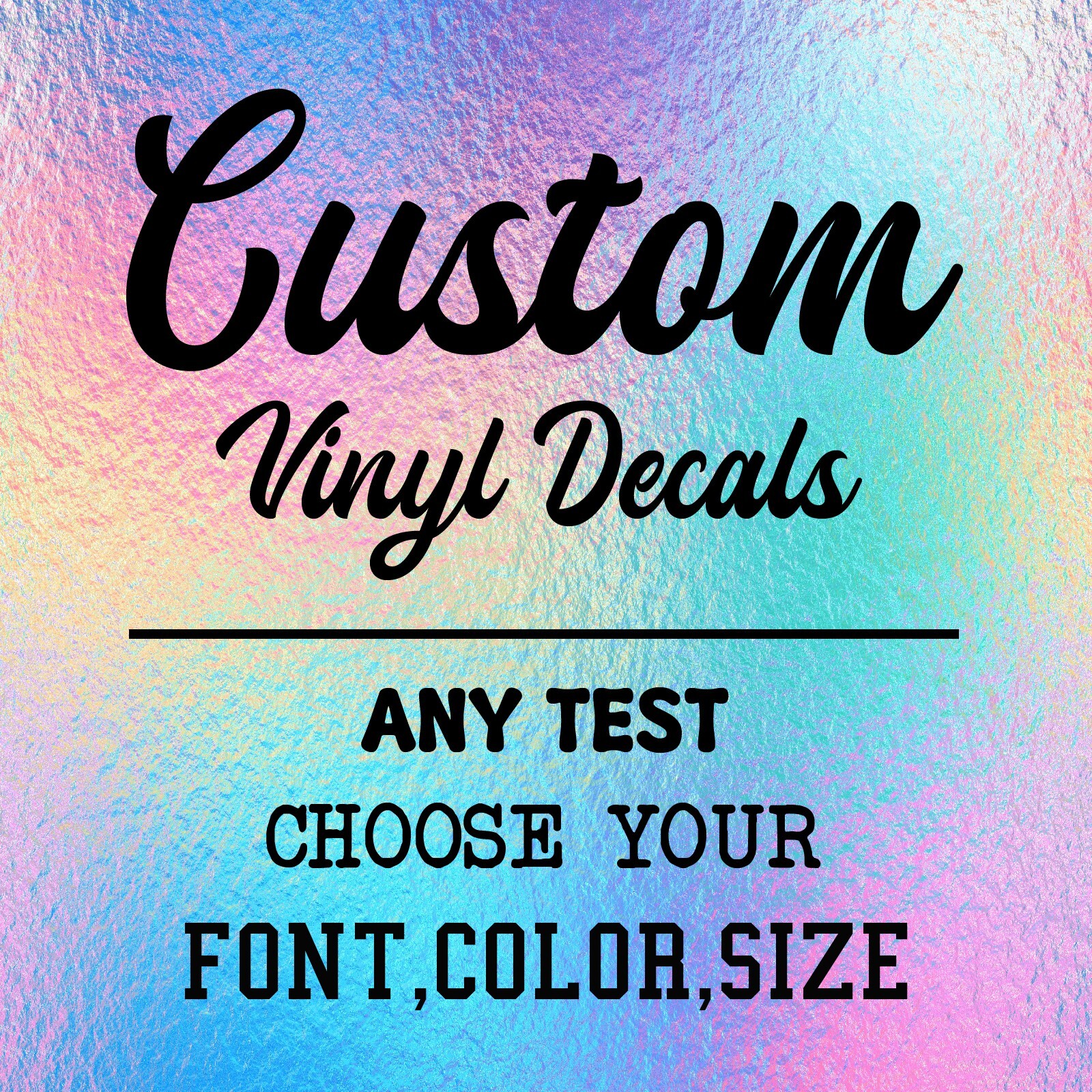 Custom Text Vinyl Lettering Sticker Decal Personalized Sticker ANY TEXT ANY NAME gallery