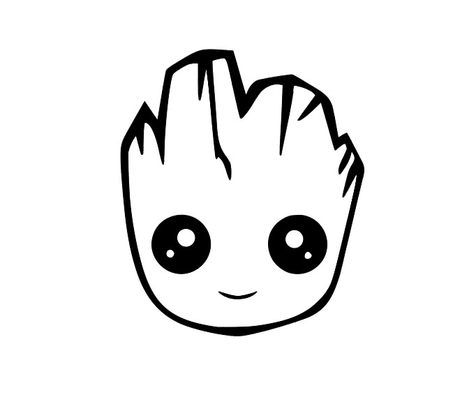 Groot Face Vinyl Decal Sticker -Multiple Colors & Sizes- FREE SHIPPING gallery