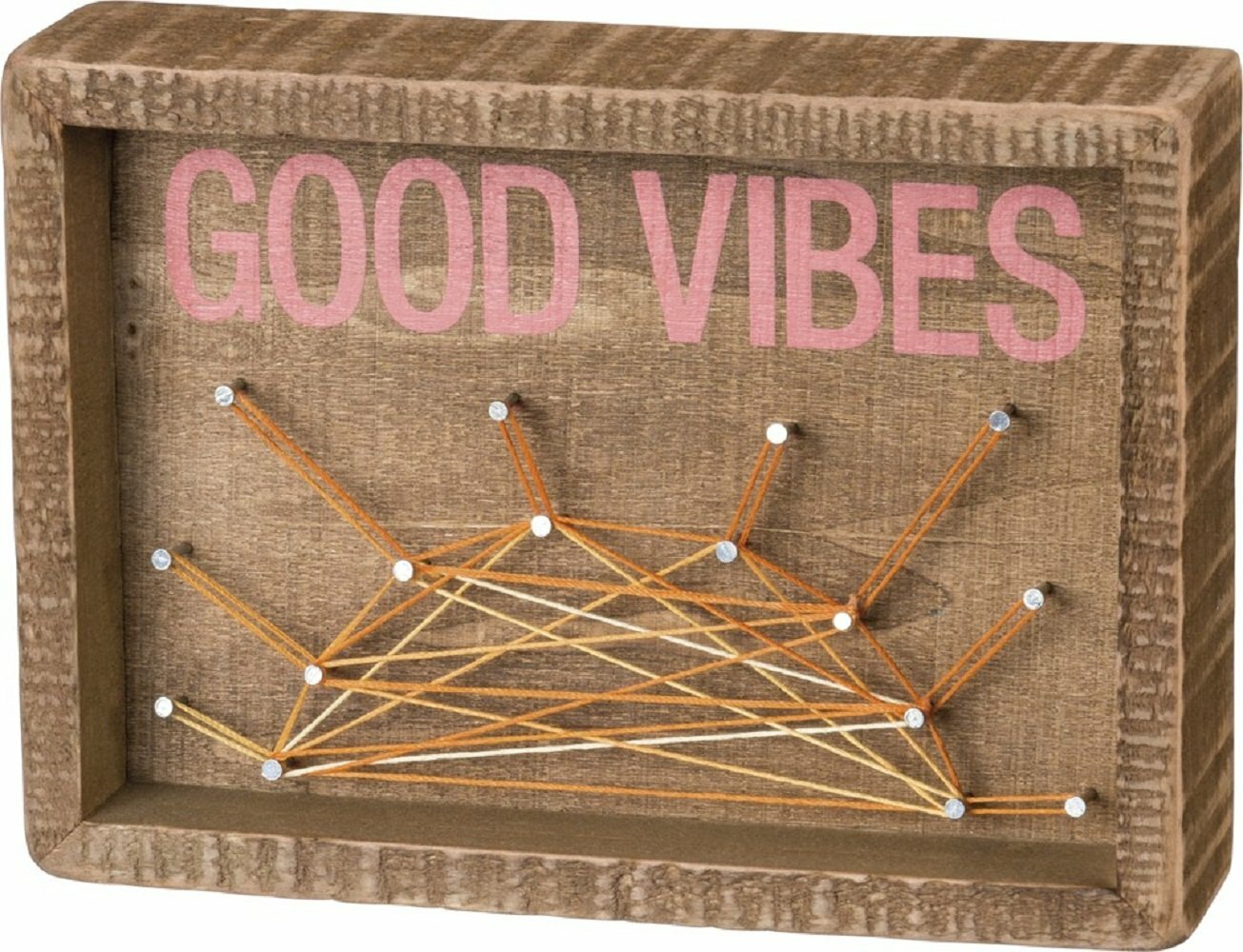 Primitives By Kathy Inset String Art Good Vibes Home Decor gallery