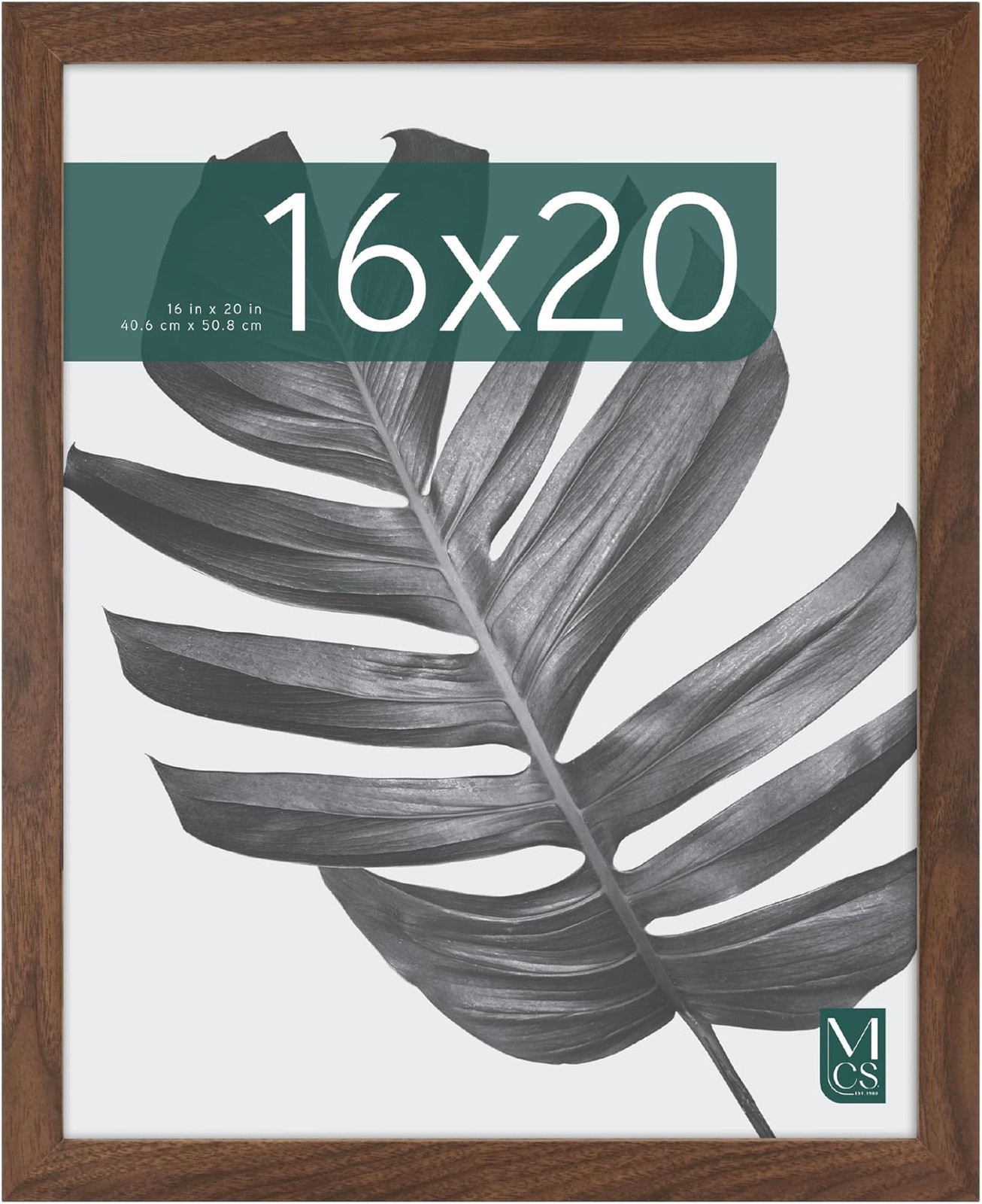 MCS Studio Gallery 16x20 Poster Frame Walnut Woodgrain Engineered Wood, Verti... gallery