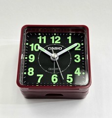 Travel Alarm Clock Classic Casio TQ140 Small TQ140-4 Red New w/ box