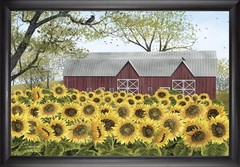 Beechdale Frames Sunshine Sunflower Framed Art – 24″ x 36″