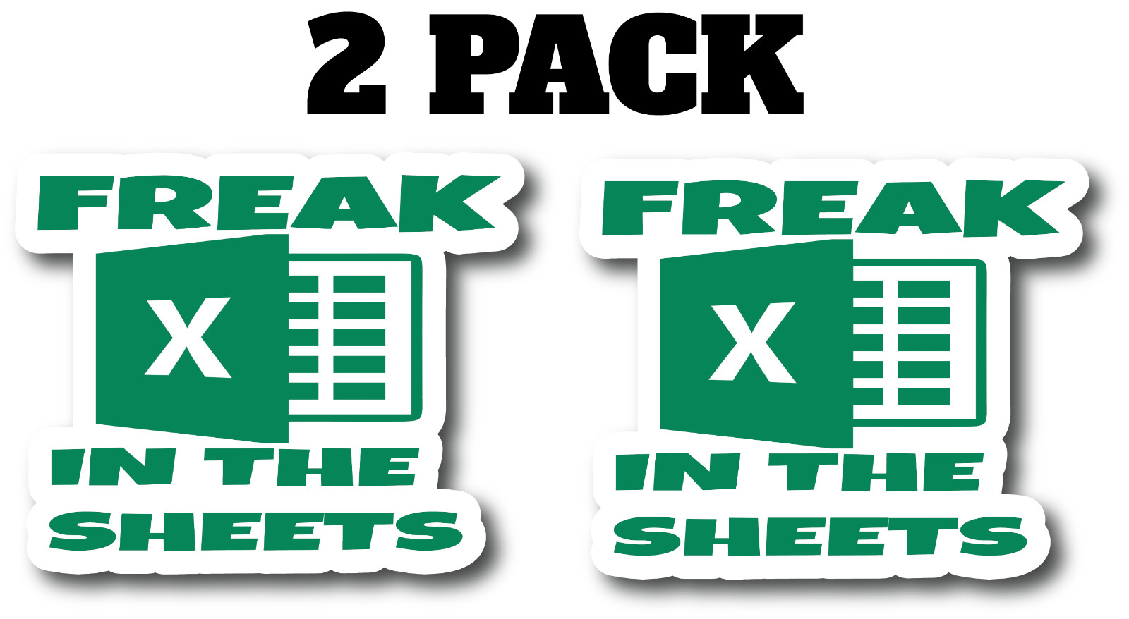 Freak In The Sheets 2 Pack Multi Size Custom Vinyl Decal Sticker gallery