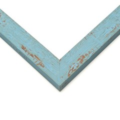 10×5 Frame Blue Solid Wood Picture Frame Width 1.125 Inches | Interior Frame Dep