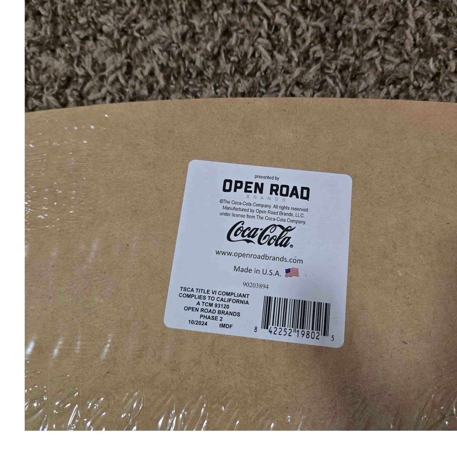 Coca-Cola Surfboard Wall Sign Catch The Wave Open Road Brands MDF Wood Decor NEW gallery