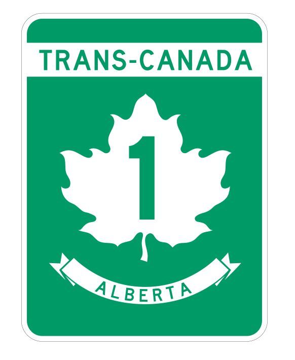 Trans Canada Alberta Highway 1 Sticker R3192 Highway Sign gallery