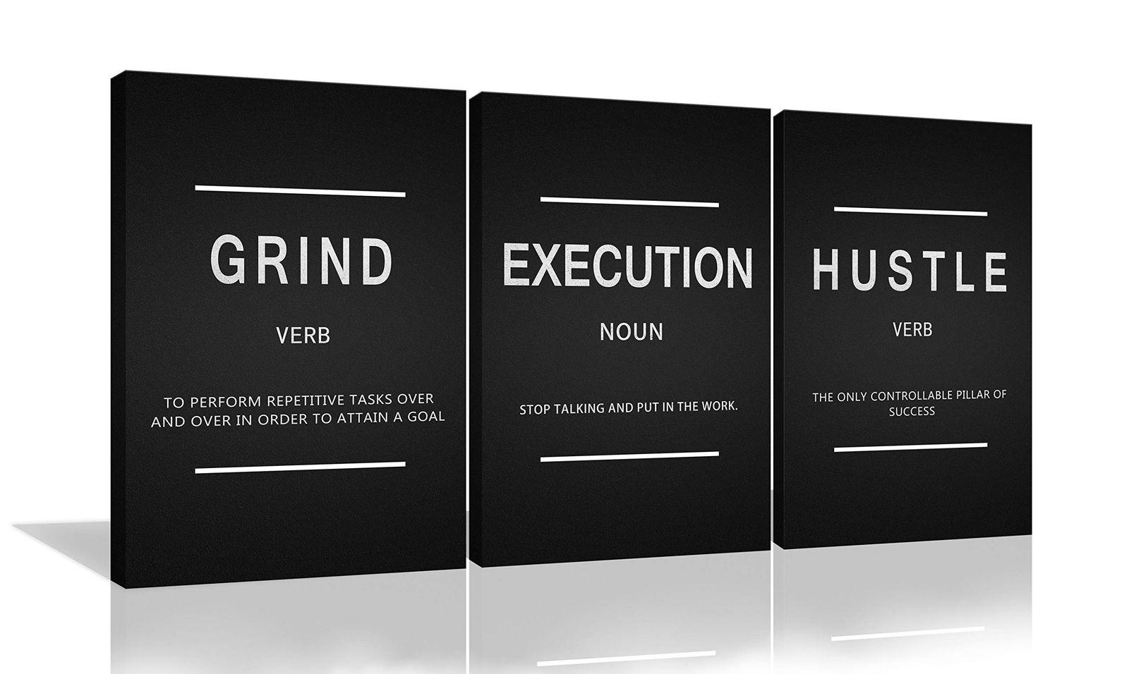 Large Success Quote Inspirational Wall Art Motivational Grind Hustle Executio... gallery