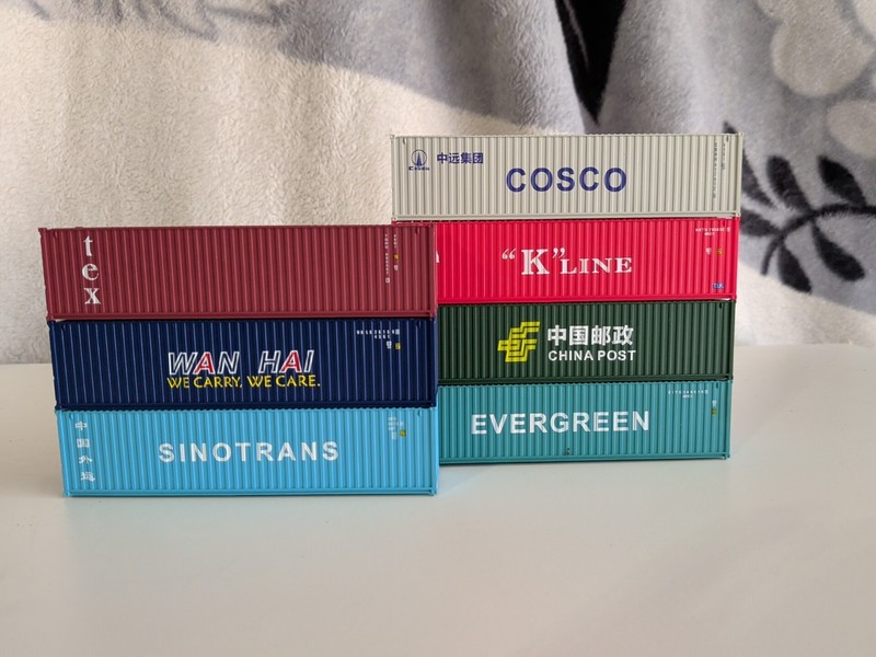 Table Decor Mini Shipping Containers - 7 Pieces - Stackable + Storage gallery
