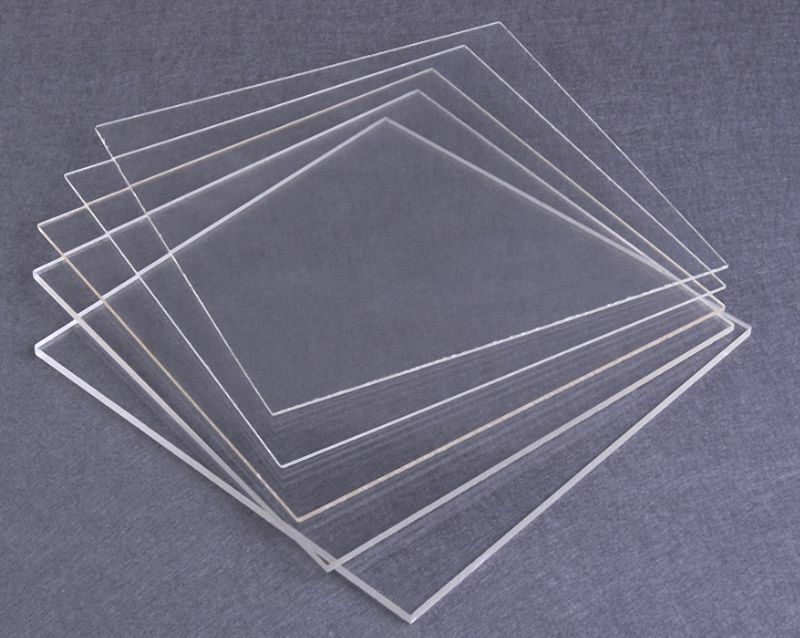 Acrylic Sheet PMMA Panel Plate - 2mm to 5mm Thick - 300 x 300mm Size - Select gallery