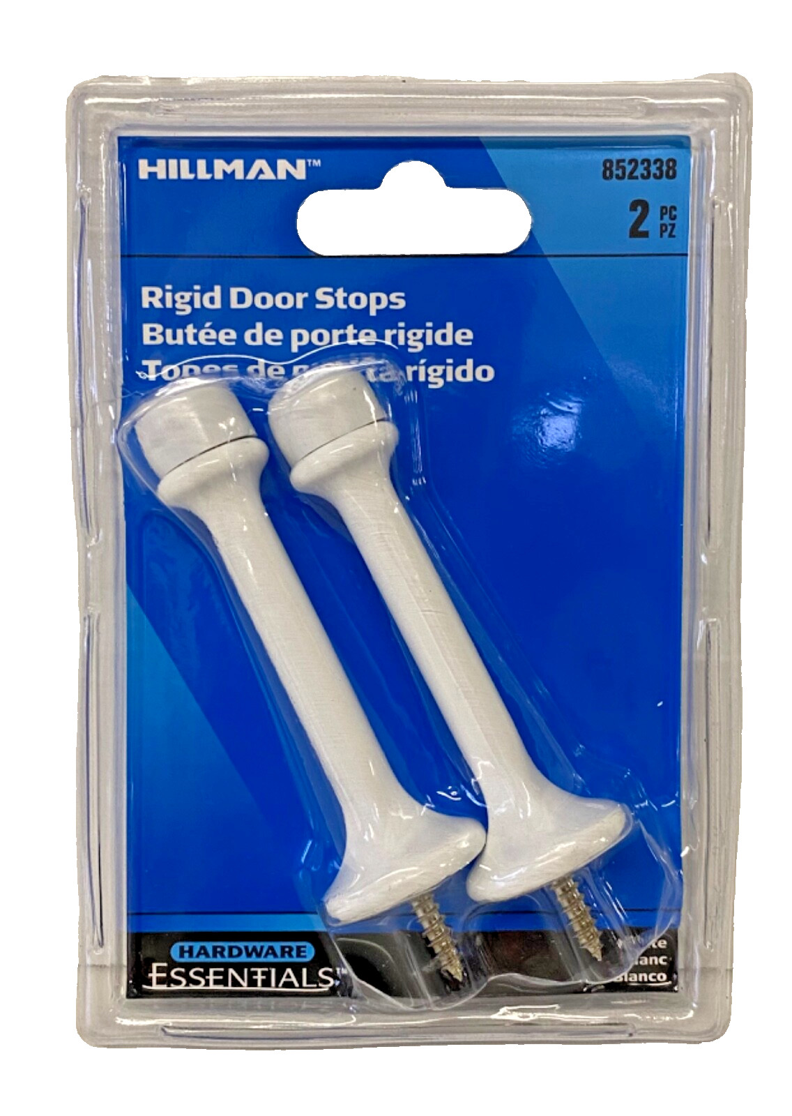 Hillman Hardware Essentials 852338 Rigid Door Stop, White gallery