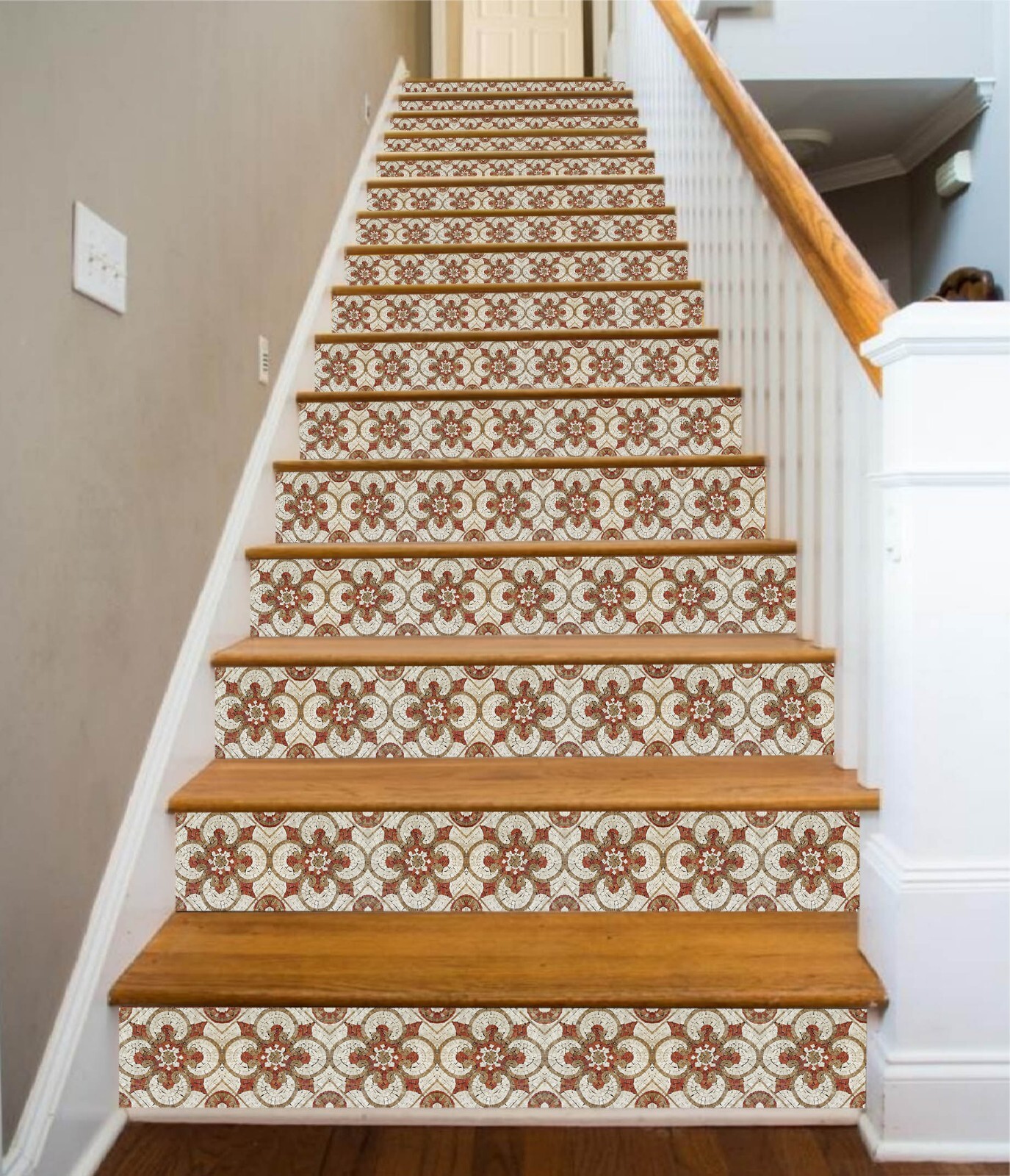3D Brick Pattern AZ543 Stair Risers Decoration Mural Vinyl Wallpaper Kay gallery