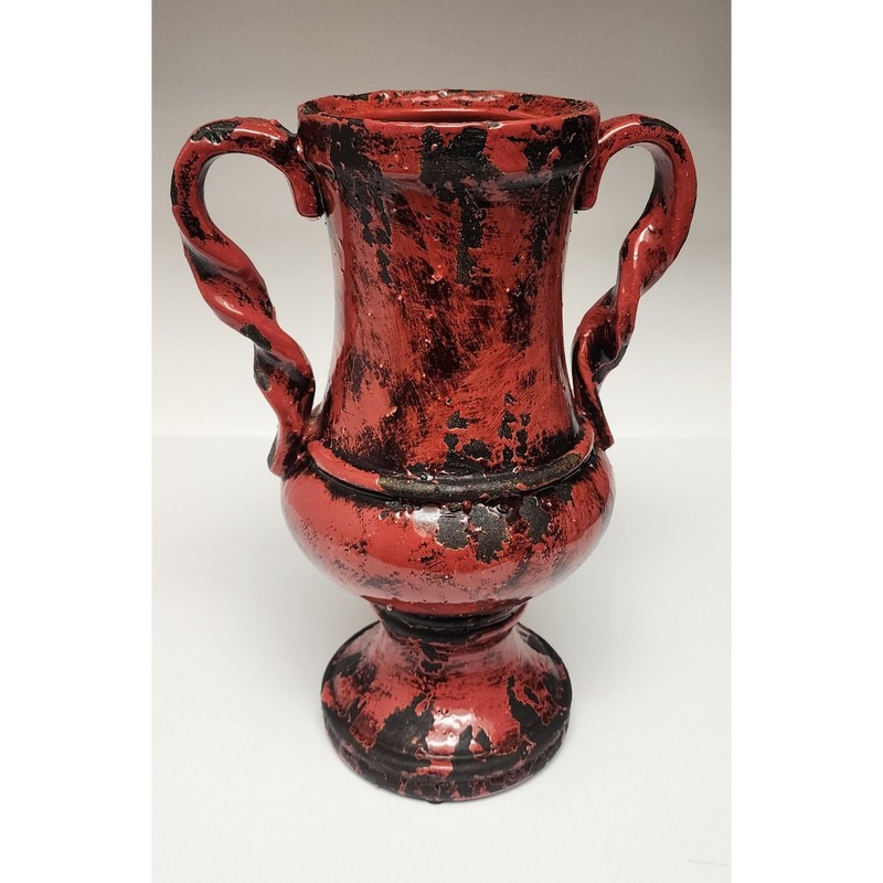 Uttermost 2 PC Red Rustic Ceramic Home Decorative Vase gallery