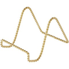 Twisted Goldtoned Wire Easel Stand 3″ H X 3″ W X 4″ D Pac