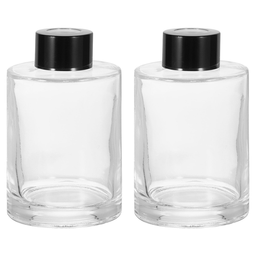 120ml/4oz Empty Glass Diffuser Bottle 3.9"x2.4" Fragrance Accessories 2pcs