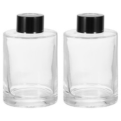 120ml/4oz Empty Glass Diffuser Bottle 3.9″x2.4″ Fragrance Accessories 2pcs