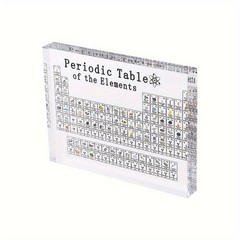 Acrylic Periodic Table Display Stand Science Decor Fits Classroom &Home Settings