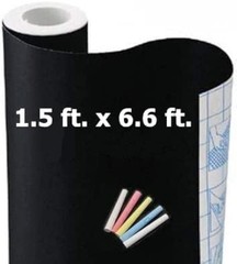 Chalkboard Wall Sticker, Removable Contact Paper, 18×79 In, Black