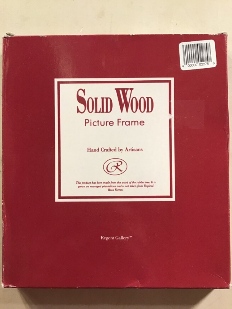 Solid Wood Picture Frame Hand Crafted By Artisans. Regent Gallery 9” x 8”