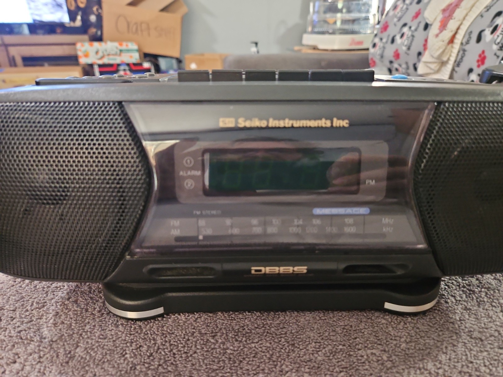 Seiko Instruments CRX-202 Alarm Clock AM/FM Radio,cassette, Tested , FLAWLESS gallery