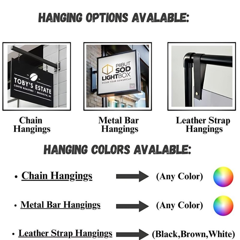 Double Sided LED Light Box Sign – Outdoor Illuminated Shop Advertising Sign gallery