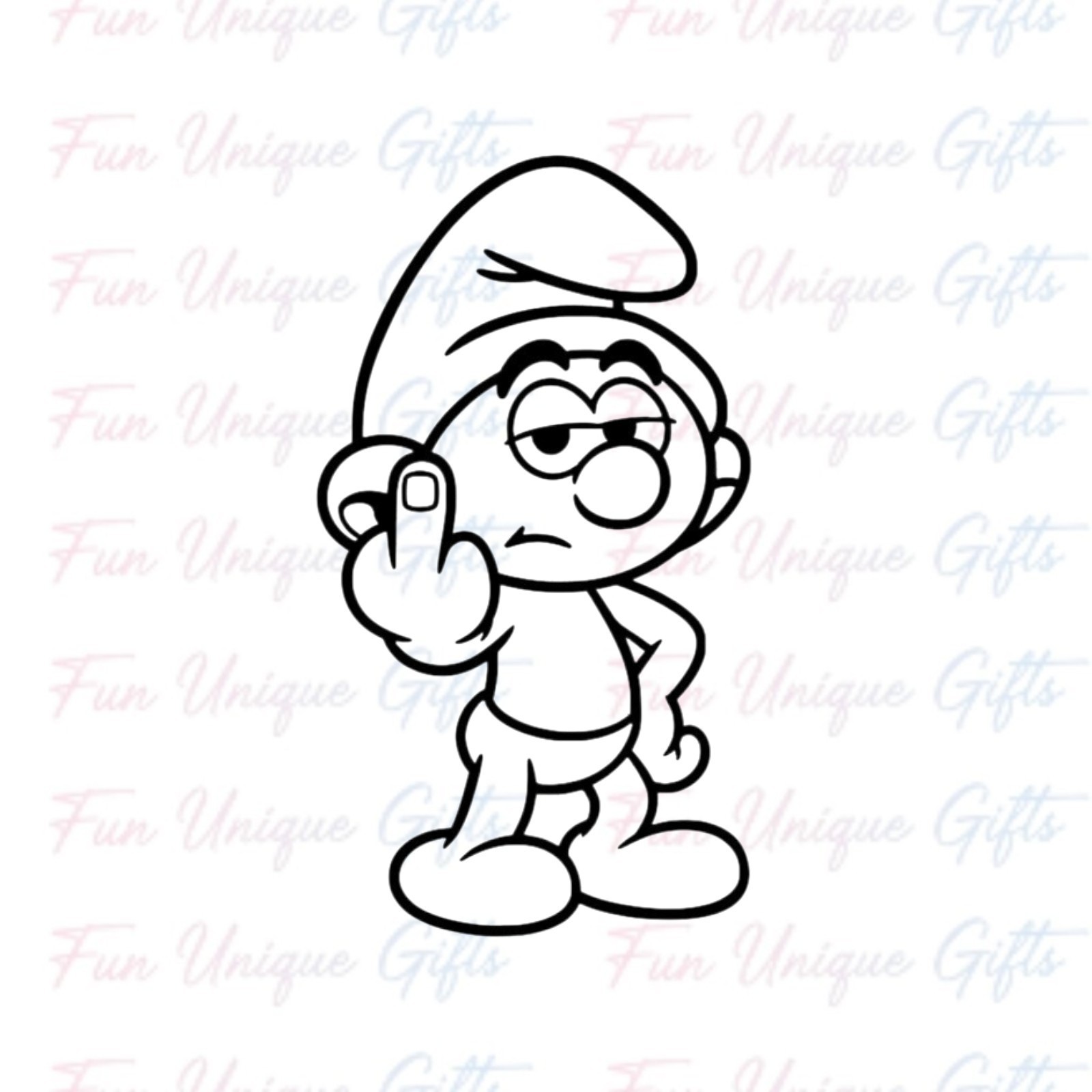 Smurf Vinyl Decal Sticker -Multiple Colors & Sizes- SHIPS FREE gallery