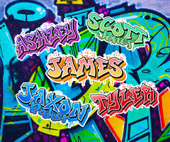 Graffiti Custom Name Decal Waterproof Vinyl Label Personalized Gift Sticker