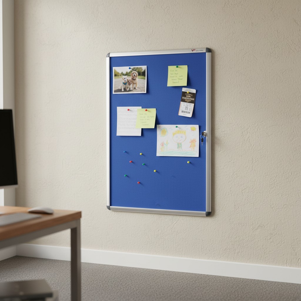 Multi-Purpose Lockable Bulletin Board - 36x24" Shatterproof Aluminium Design gallery