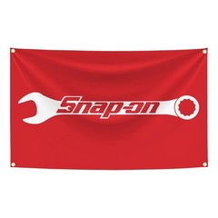 Snap on Tools Polyester Polyester Flag Banner Wall Hanging Garage Décor 5x3ft