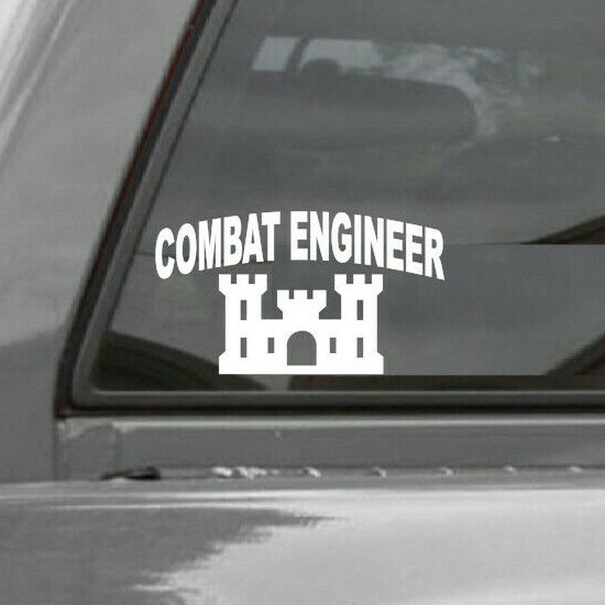 Combat Engineer Vinyl Window Decal Sticker gallery